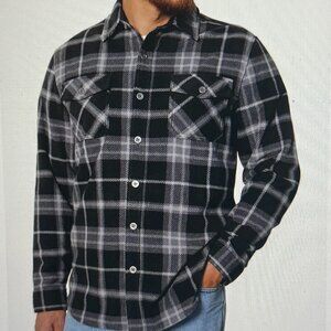 Freedom Foundry Mens Lightweight Plaid Fleece Shirt